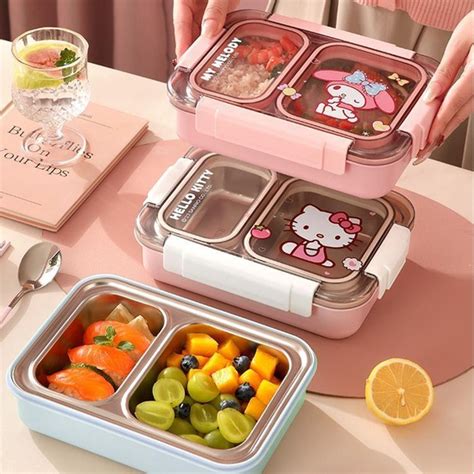 cartoon stainless steel insulation lunch box|TOPINCN Lunch Box Divided Insulation Sealed with Cartoon .